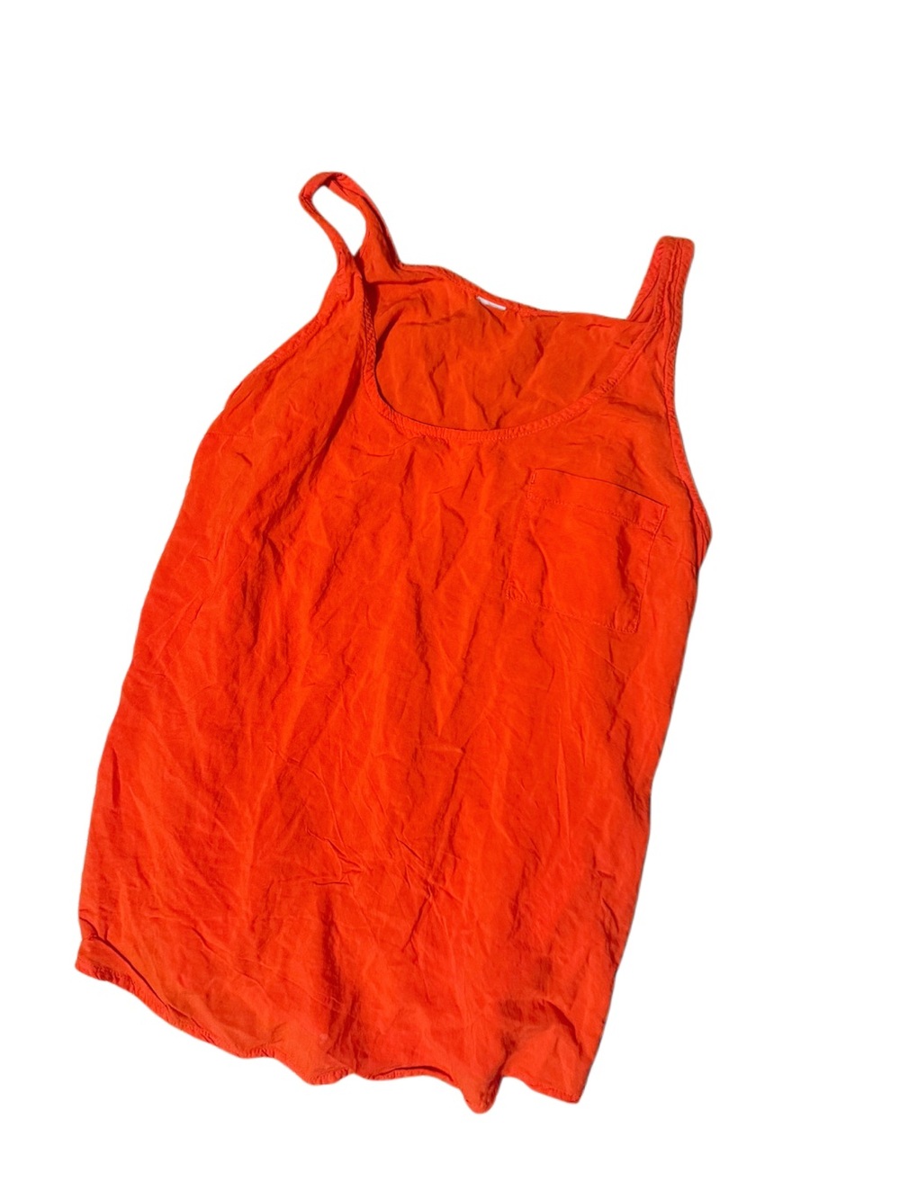 Old navy Women's Orange front pocket Tank Top - Sleeveless Scoop Neck Sz XS